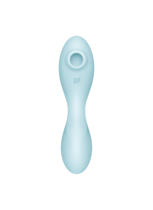 Vibromasseur connecté 3 en 1 Bleu USB Curvy Trinity 5+ - CC597823